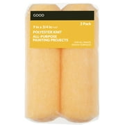 Good 9 x 3/4 in. Knit Polyester Roller Cover, 2 Pack