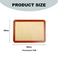 thumbnail image 2 of 2pcs high temperature glass fiber baking tray oven silicone kneading mat non-stick 0.7mm30*40cm-Red, 2 of 5