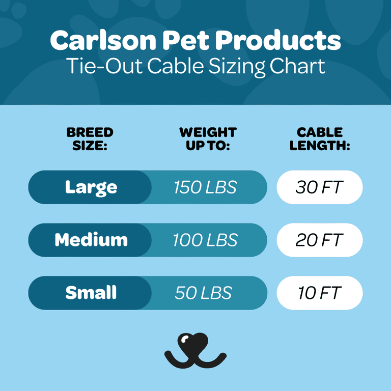 Small Dog Tie-Out Cable, 10 Ft, 50 Lb Capacity photo 2