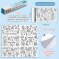 thumbnail image 2 of XWSHYW Herramientas para El Hogar Rollo de Papel con Dibujos de Grafitis Se Puede Colocar En La Pared para Pintar y Dibujar. Rollo de Papel con Dibujos de Grafitis para Niños., 2 of 4