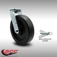 thumbnail image 2 of 8 Inch SS Polyolefin Swivel Caster with Roller Bearing and Swivel Lock SCC, 2 of 2