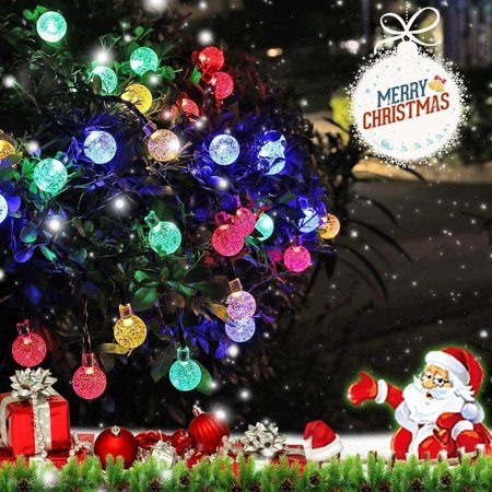 Garden Solar Lights 50 Led 23 Ft 8 Modes Waterproof Outdoor String Lights Globe Crystal Balls Fairy Lighting For Patio Party Home Garden Yard Wedding Christmas Decoration Multicolor Walmart Canada