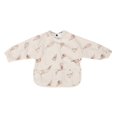 thumbnail image 1 of Waterproof Sleeved Bib Mess Proof Full Long Sleeve Soft PU for 6‑12 Months Toddler Baby Fruit Printing S Grey Pear, 1 of 4