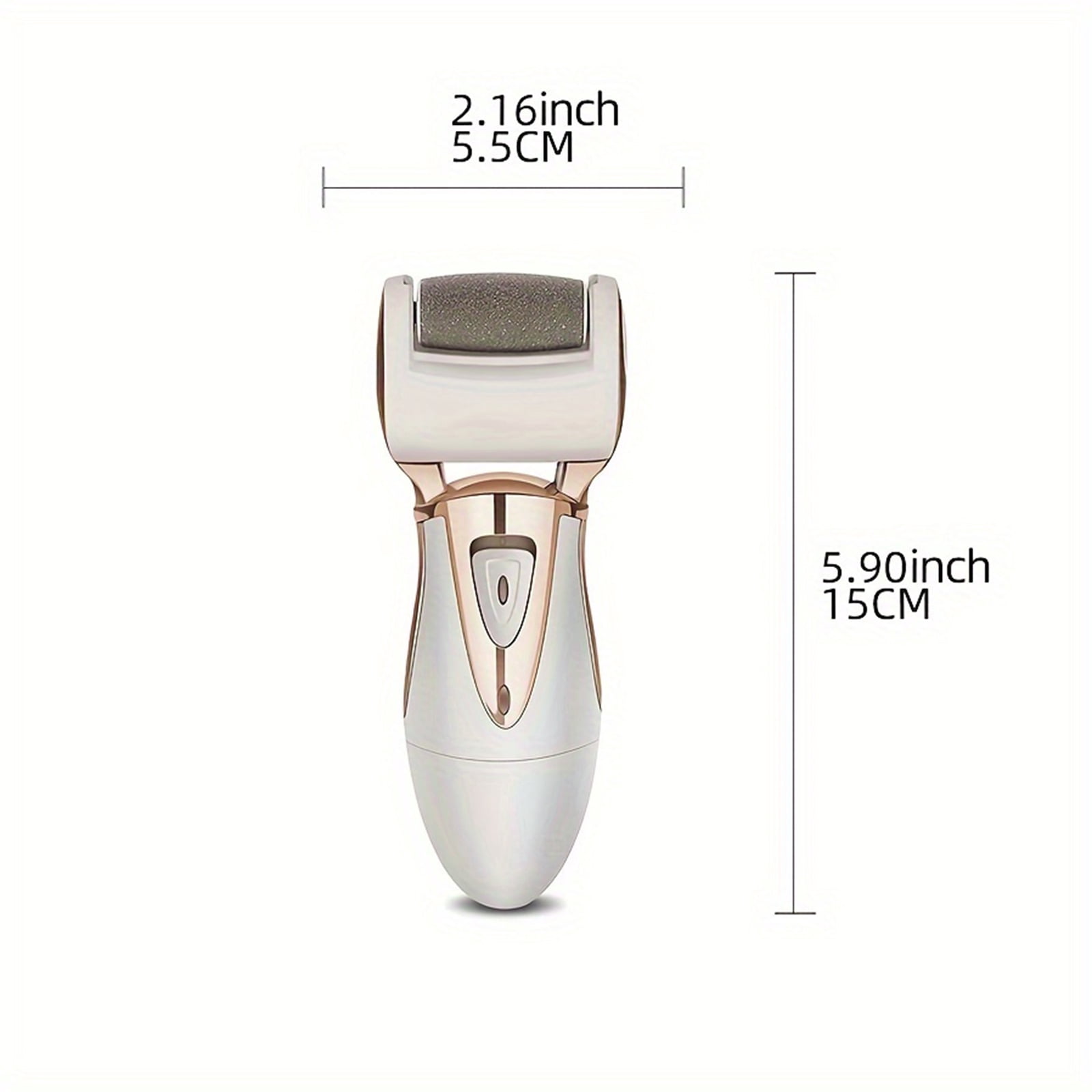 Electric Foot Callus Remover – Rechargeable Pedicure Tool for Dead Skin Removal, Professional At-Home Foot File with Extra Coarse Roller Head