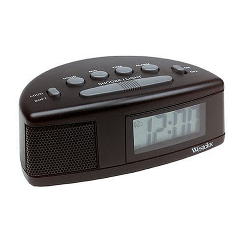 Westclox Tech 47547 Super Loud Alarm, Westclox Lcd Digital Alarm Clock With Automatic Backlight