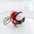 thumbnail image 3 of Fairnull Cute Motorcycle Safety Helmet Shape Keychain Keyring Hanging Pendant Key Holder, 3 of 10