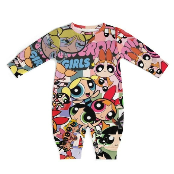 The Powerpuff Girls Unisex Baby Boy Girl Rompers Long Sleeve Infant Jumpsuits Babies' Outfits Fall Winter Clothes 0-3M