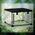 thumbnail image 3 of PawHut Glass Reptile Terrarium, Jumping Spider Enclosure, 12"x12"x8", 3 of 10