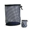 thumbnail image 3 of Bolsa de pelota de golf de malla de nailon, soporte de bolsa con cordón, organizador portátil de transporte para Diámetro 22 cm Altura 20 cm Cola Bolsa de almacenamiento de pelotas de golf, 3 of 8