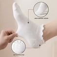 thumbnail image 7 of NexTone 6 Pairs No Show Socks for Women Ruffle Socks Low Cut Socks Cute Ankle Frilly Short Cotton Socks, 7 of 7