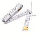 thumbnail image 2 of Tape Measure Body Measuring Tape, 1.5M Soft Fabric Measuring Tape for Cloth Measurement, Double Scale Tailor Ruler for Weight Loss Medical Measurement Nursing Craft(6 Pack), 2 of 6