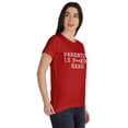 thumbnail image 2 of Inkmeso Scoop-Neck Parenting Is F**King Hard Graphic Tshirt Short Sleeve Casual, 2 of 8