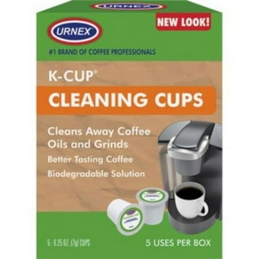 Urnex Cleaning Pods - 5 Pods - Compatible with Keurig 1.0 & 2.0 and All Single Serve Coffee Machines