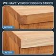 thumbnail image 5 of Uxcell Edge Banding, Wood Veneer Tape Pre-glued Flexible Plywood Edge Banding with Hot Melt Adhesive for Furniture Restoration Walnut 1-1/2 Inch x 25 ft, 5 of 7
