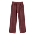 thumbnail image 6 of Men's Corduroy Pants Ribbed Texture Straight Leg Retro Streetwear Casual, 6 of 9