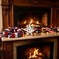 thumbnail image 5 of Cififendec 4th of July Star Tabletop Decor, 4.72"×4.25", Patriotic Red White Blue Hollow-Out Ornament for Dining Table Centerpieces Displays(White), 5 of 5