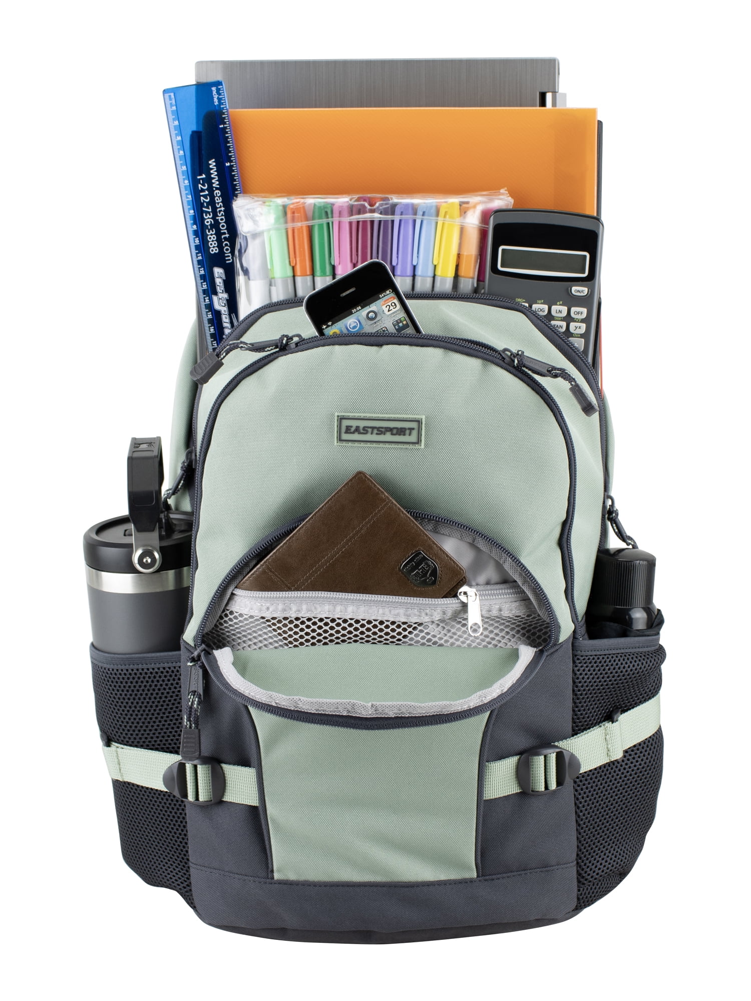 Eastsport Unisex 18.5" Dynamic Athleisure Backpack, Seagrass