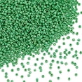 thumbnail image 1 of 2000 Pcs Perles de Rocaille en Verre 3mm 8/0 Rondes Doublées Perles de Taille Colorées Petites Perles d'Espacement Tchèques pour Fabrication de Bijoux Boucles d'Oreilles Bracelet Collier Vert, 1 of 9