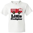 thumbnail image 3 of Inktastic Little Firefighter Fire Engine Youth T-Shirt, 3 of 5