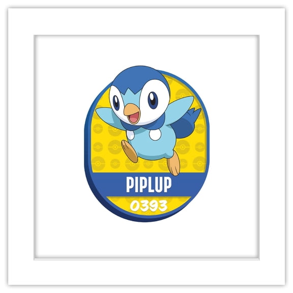 Gallery Pops® Pokémon - All-Time Favorites #0393 Piplup Wall Art, White Framed Version