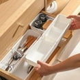 thumbnail image 5 of PONPRNGY Expandable Drawer Organizer, Adjustable Drawer Organizer Trays, Drawer Dividers Organizers and Storage for office Supplies, Pens, Makeup,Utensils, Tools, Flatware and Junks, 5 of 6