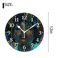 thumbnail image 2 of 12 Inch Wall Clock Battery Operated Silent Clock Decorative for Office, Kitchen, Outdoor, Living Room，Africa American Woman Creative, 2 of 4
