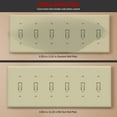 thumbnail image 2 of ENERLITES Six Gang Light Switch Wall Plate, Toggle Switch Plate, Glossy, 6-Gang Mid-Size 4.88" x 12.22", Unbreakable Polycarbonate Thermoplastic, 8816M-I, Ivory, 2 of 5