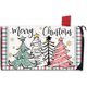 thumbnail image 1 of Cubierta de buzón con diseño de árboles de Navidad, magnética, tamaño estándar, 21 x 18 pulgadas, copos de nieve navideños, cuadros de búfalo, decoración decorativa para buzón, decoración para, 1 of 8