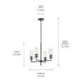 thumbnail image 7 of Kichler Lighting - Velestino - 4 Light Chandelier-19.25 Inches Tall and 20.5, 7 of 7