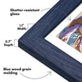 thumbnail image 6 of Americanflat 5x7 Picture Frame with Shatter-Resistant Glass Fits 4x6 Photos with Mat Hudson Distressed - Blue, 6 of 9