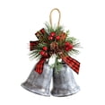 thumbnail image 3 of Adorno colgante de campanas navideñas, decoración navideña rústica de metal, decoración navideña para manualidades, fiesta, foto, accesorio Pintura gris, 3 of 8