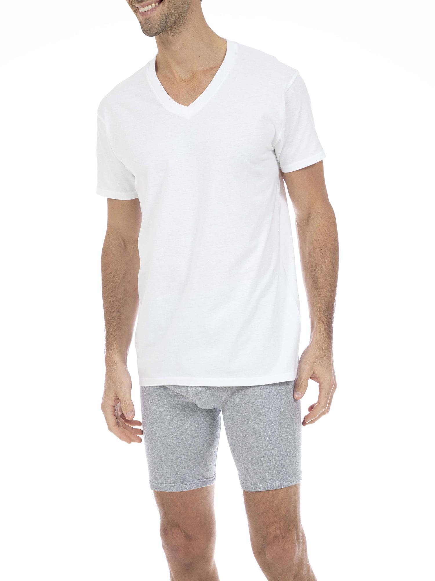George Men's V-Neck T-shirts, 6-Pack
