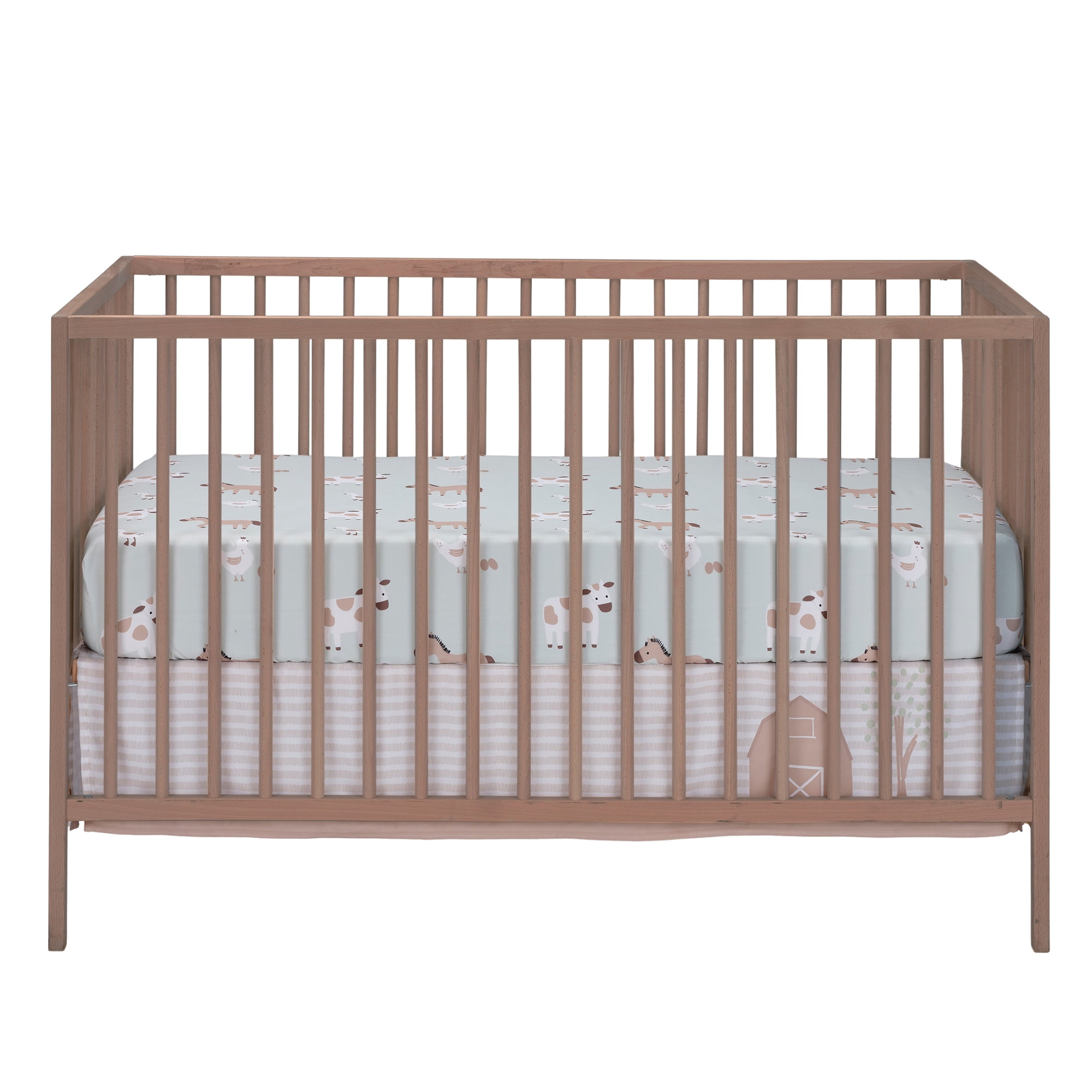 Bedtime Originals Farmyard Friends 3-Piece Infant Baby Nursery Crib Bedding Set