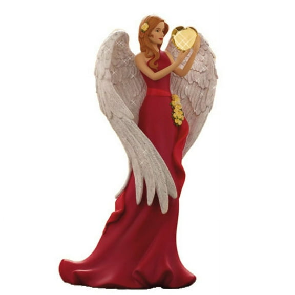 The Bradford Exchange Heart of Compassion - Heartfelt Promises Angel Figurine by Thomas Kinkade 7-inches