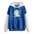 thumbnail image 3 of Women's Hoodies Sweatshirts Dynamic Cute Dinosaur Print Long Sleeve Hoodie for Everyday Comfort Blue S, 3 of 4