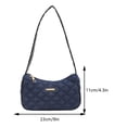 thumbnail image 3 of Bolso Mujer Y2K Denim Hombro Moda Underarm Bandolera Bolso Azul Oscuro Azul, 3 of 9