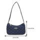 thumbnail image 2 of Bolso de hombro de mezclilla Y2K para mujer Bolso bandolera de moda para axilas (azul oscuro), 2 of 9