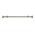thumbnail image 2 of Decorative Telescopic Metal Curtain Rod, 66 to 120 Inches Contemporary Round PVC Finials, Ultra Durable Brackets 3/4 Inch Diameter Drapery Rod for Window Treatment, Pewter-Spherical, 2 of 5