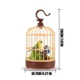 thumbnail image 3 of Voice Activated Chirping Bird Toy with LED Lights, Interactive Fluttering Parrot Birdcage for Toddlers, Home Decor, 3 of 7