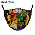 thumbnail image 4 of Mascarilla reutilizable con filtro de Harry Potter para niños, máscara de algodón con válvula de respiración, lavable, de carbón activado, Unisex, 4 of 4