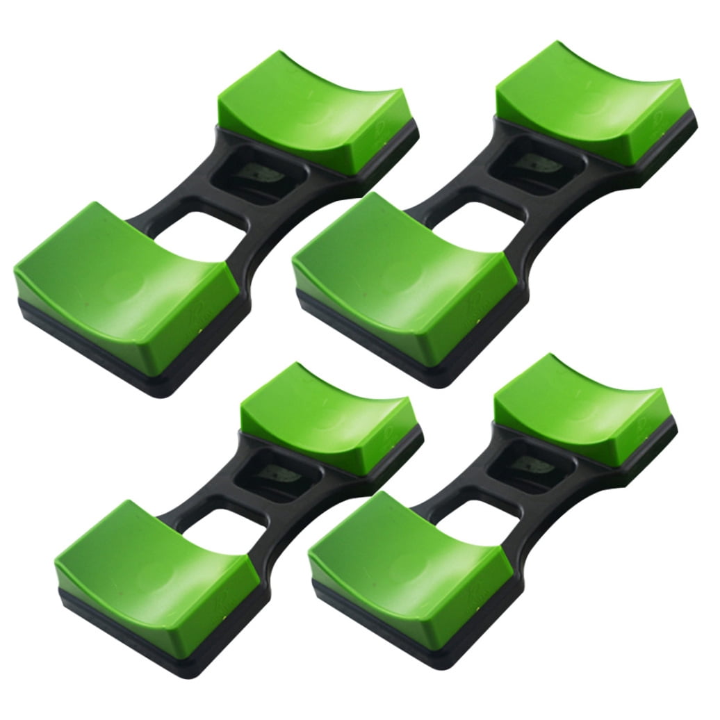 LEORX Household Dumbbell Rack Dumbbell Support Plastic 4Pcs Green Home Use