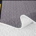 thumbnail image 5 of Castle Fairy Mid Century Block Composition Quilt King 3 Pieces,Minimalism Geometric Panel King Coverlet Set,Ochre Gray Black,1 Bedspread and 2 Pillowcases, 5 of 7
