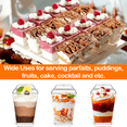 thumbnail image 4 of Xueyu 100 Pack 5 oz Dessert Cups with Lids and Spoons, Yogurt Parfait/Appetizer Cup for Party, Square CupsIdeal for Parties, Tasting, Mousse, Pudding, 4 of 7