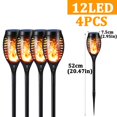 thumbnail image 1 of 96 luces LED solares para exteriores, lámpara de llama parpadeante, impermeable, para jardín, Patio, 1 of 4