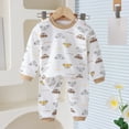 thumbnail image 2 of UAYOTSE Baby Toddler Boy Clothes Fall Winter Outfit Long Sleeve Sweatshirts Pants Set 6 9 12 18 24 Months 3T 4T 5T Boy Clothes(2-3 Years,F262-Coffee), 2 of 7