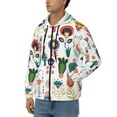thumbnail image 3 of Naloa Alpaca Flower Men’s Hoodies, Zip up Hoodie, Sweatshirts,Hoodies for Men Sizes S-3XL-XX-Large, 3 of 5
