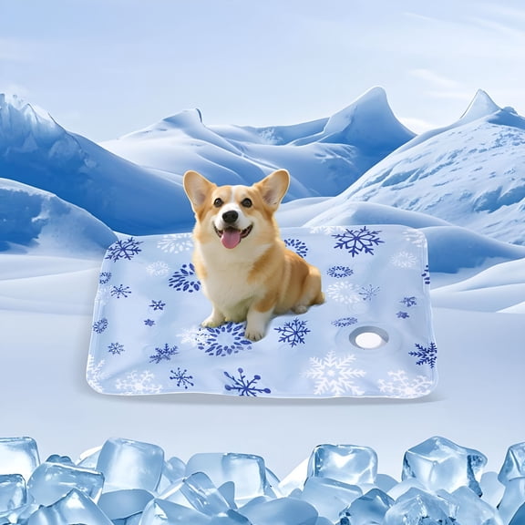 XIBUFE Cooling Mat for Dogs - 2025 Upgraded 20"x16" Washable Pet Cooling Pad for Cats, Non-Slip Kennel Bed for Summer, Portable Ice Mat for Dogs/Cats