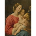 thumbnail image 2 of Giuseppe Cesari 14x18 Black Ornate Wood Framed Double Matted Museum Art Print Titled - The Madonna and Child with the Infant Saint John the Baptist, 2 of 5