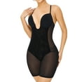 thumbnail image 6 of Women's Low Back Full Deep Plunge Strapless Bodysuit Mid Thigh Backless Shapewear Tummy Control Shaping Body Shaper, 6 of 7