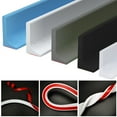 thumbnail image 2 of Bathroom Retention Water Barrier Strip Dry & Wet Separation Silicone Seal Strip Black 200cm, 2 of 4
